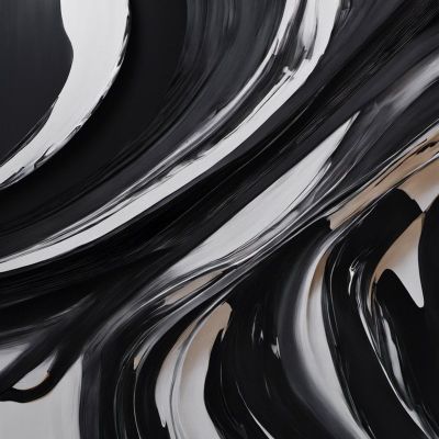 art oil painting reproduction of  Paolo Gallery Modern Abstract Art Black 2 Hand Painted museum quality handmade