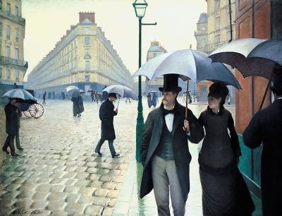 art oil painting reproduction of  Paris Rainy Day By Gustave Caillebotte museum quality handmade