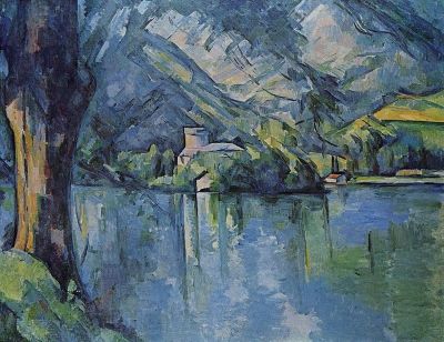 art oil painting reproduction of  Paul Cezanne Lake Annecy 1896 museum quality handmade