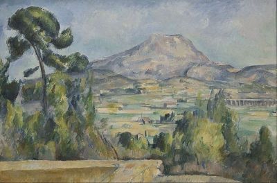 art oil painting reproduction of  Paul Cezanne Montagne Sainte-victoire Ca.1890 museum quality handmade