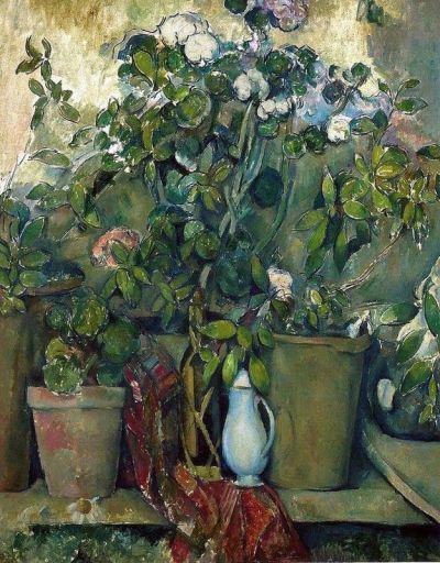 art oil painting reproduction of  Paul Cezanne Potted Plants 1890 museum quality handmade