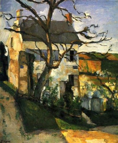 art oil painting reproduction of  Paul Cezanne The House And The Tree C.1874 museum quality handmade