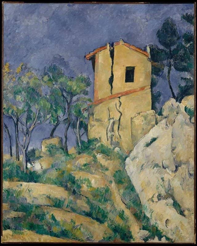 Paul Cezanne The House With The Cracked Walls 1892 94 museum quality