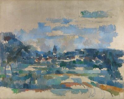 art oil painting reproduction of  Paul Cezanne Turning Road Route Tournante C. 1905 museum quality handmade