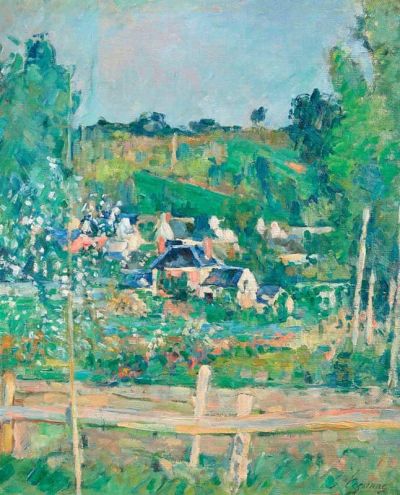 art oil painting reproduction of  Paul Cezanne Vue Auvers-sur-oise La Barrie Re 1873 museum quality handmade