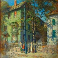 Paul Cornoyer Gloucester - A Cityscape