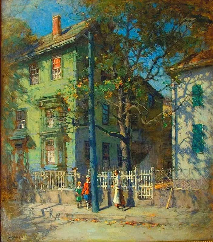 Paul Cornoyer Gloucester - A Cityscape museum quality