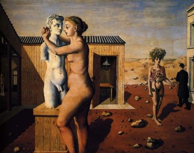 art oil painting reproduction of  Paul Delvaux Pygmallion museum quality handmade