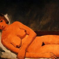 Paul Delvaux Reclining Nude