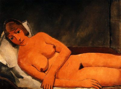 art oil painting reproduction of  Paul Delvaux Reclining Nude museum quality handmade