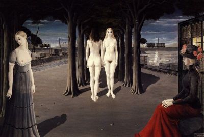 art oil painting reproduction of  Paul Delvaux Ruins Of Selinunte museum quality handmade