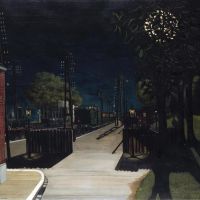 Paul Delvaux Small Train Station At Night