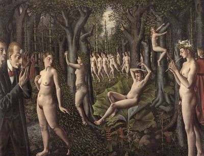 art oil painting reproduction of  Paul Delvaux The Awakening Of The Forest museum quality handmade