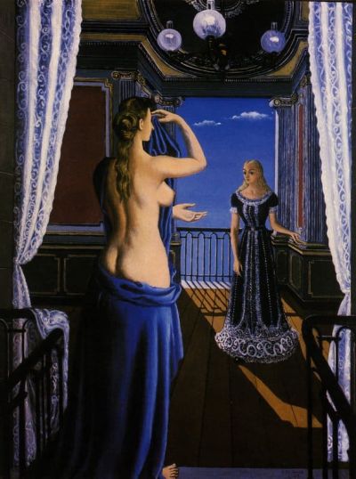 art oil painting reproduction of  Paul Delvaux The Balcony museum quality handmade