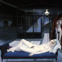 Paul Delvaux The Blue Sofa