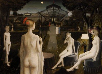 art oil painting reproduction of  Paul Delvaux The Garden museum quality handmade