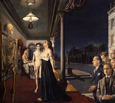 art oil painting reproduction of  Paul Delvaux The Musee Spitzner museum quality handmade