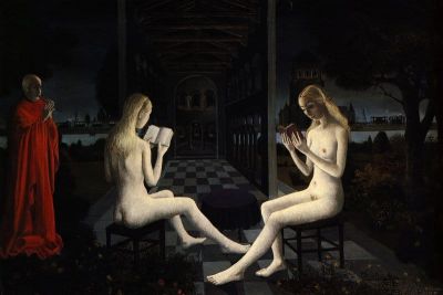 art oil painting reproduction of  Paul Delvaux The Office Of Evening museum quality handmade