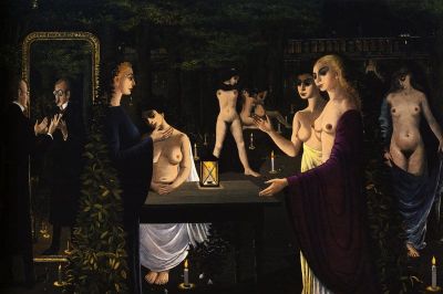 art oil painting reproduction of  Paul Delvaux The Sabbath museum quality handmade