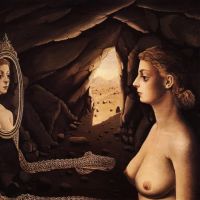 Paul Delvaux Woman In A Cave