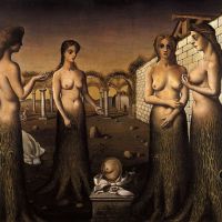 Paul Delvaux Women-trees