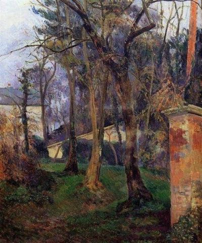 art oil painting reproduction of  Paul Gauguin Abandoned Garden In Rouen- 1884 museum quality handmade