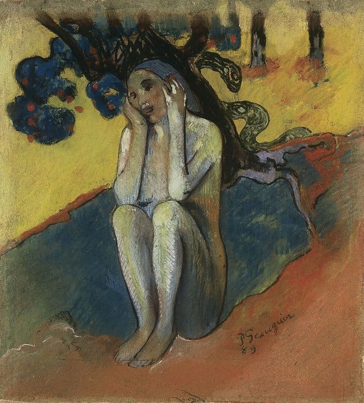 Paul Gauguin Breton Eve I Eve Bretonne I - 1889 museum quality