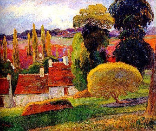 Paul Gauguin Ferme En Bretagne museum quality