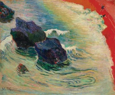 art oil painting reproduction of  Paul Gauguin La Vague 1888 museum quality handmade