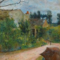 Paul Gauguin Le Jardin De Pissarro Quai Du Pothuis Pontoise 1881