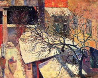art oil painting reproduction of  Paul Gauguin Paris In The Snow 1894 museum quality handmade