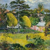 Paul Gauguin Paysage Ou Promenade Familiale 1901