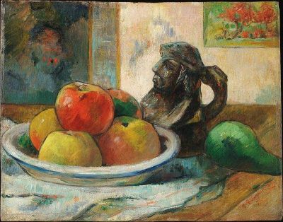 art oil painting reproduction of  Paul Gauguin Pommes Poire Et C Ramique 1889 museum quality handmade