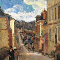 Paul Gauguin Rue Jouvenet In Rouen 1884