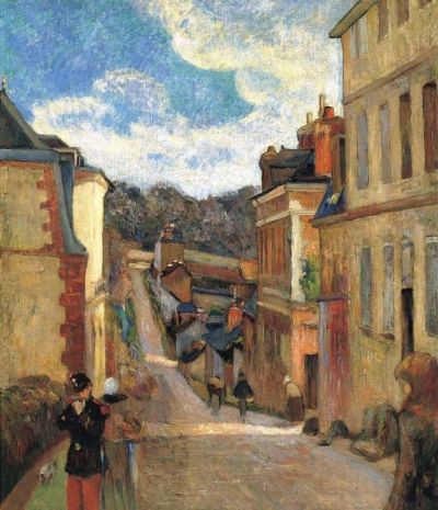 art oil painting reproduction of  Paul Gauguin Rue Jouvenet In Rouen 1884 museum quality handmade