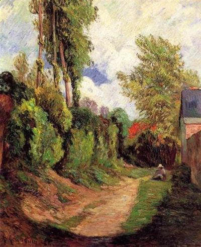 art oil painting reproduction of  Paul Gauguin Sunken Lane 1884 museum quality handmade
