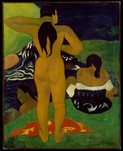 art oil painting reproduction of  Paul Gauguin Tahitian Women Bathing 1892 museum quality handmade