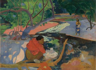 art oil painting reproduction of  Paul Gauguin Te Poipoi Le Matin 1892 museum quality handmade