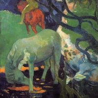 Paul Gauguin The White Horse 1898