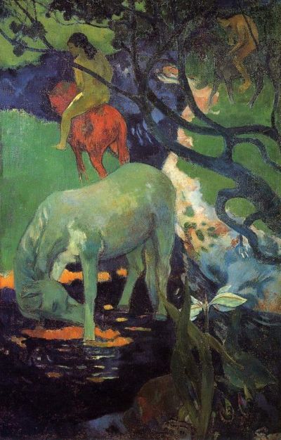 art oil painting reproduction of  Paul Gauguin The White Horse 1898 museum quality handmade