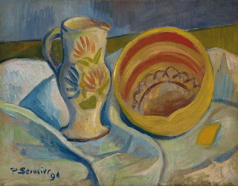 Paul S Rusier Nature Morte Au Pichet Blanc Et Saladier Jaune 1891 museum quality
