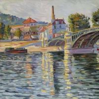 Paul Signac Le Pont De Suresnes 1884