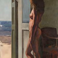 Pavlos Samios Nude By The Door -1983 Modified By Client