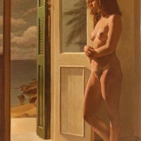Pavlos Samios Nude By The Door 2