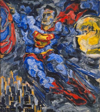 art oil painting reproduction of  Pearlstein Superman 1952 museum quality handmade