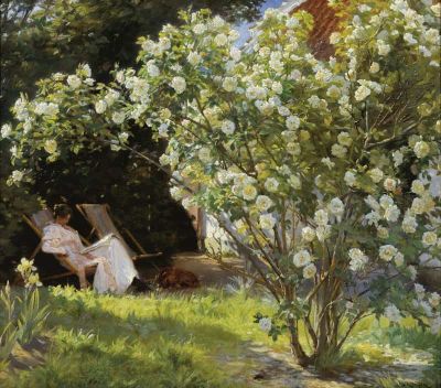 art oil painting reproduction of  Peder Kroyer Roses museum quality handmade