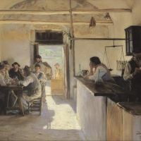 Peder Severin Kroyer Osteria In Ravello Hand Painted Reproduction