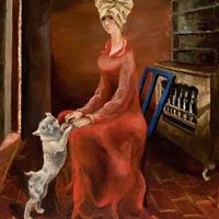 Per Krogh Lady In Red 1924
