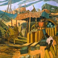 Percy Wyndham Lewis A Canadian Gun-pit - Tranchee De Tir Canadienne - 1918