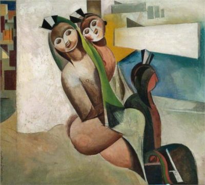 art oil painting reproduction of  Percy Wyndham Lewis Beach Babies - 1933 museum quality handmade